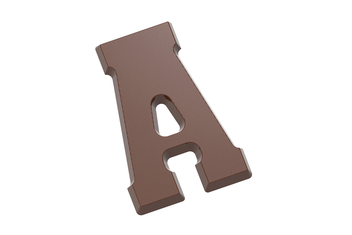 CW2400 - Chocolate World - Chocolate Letter A 135 g Polycarbonate Mould
