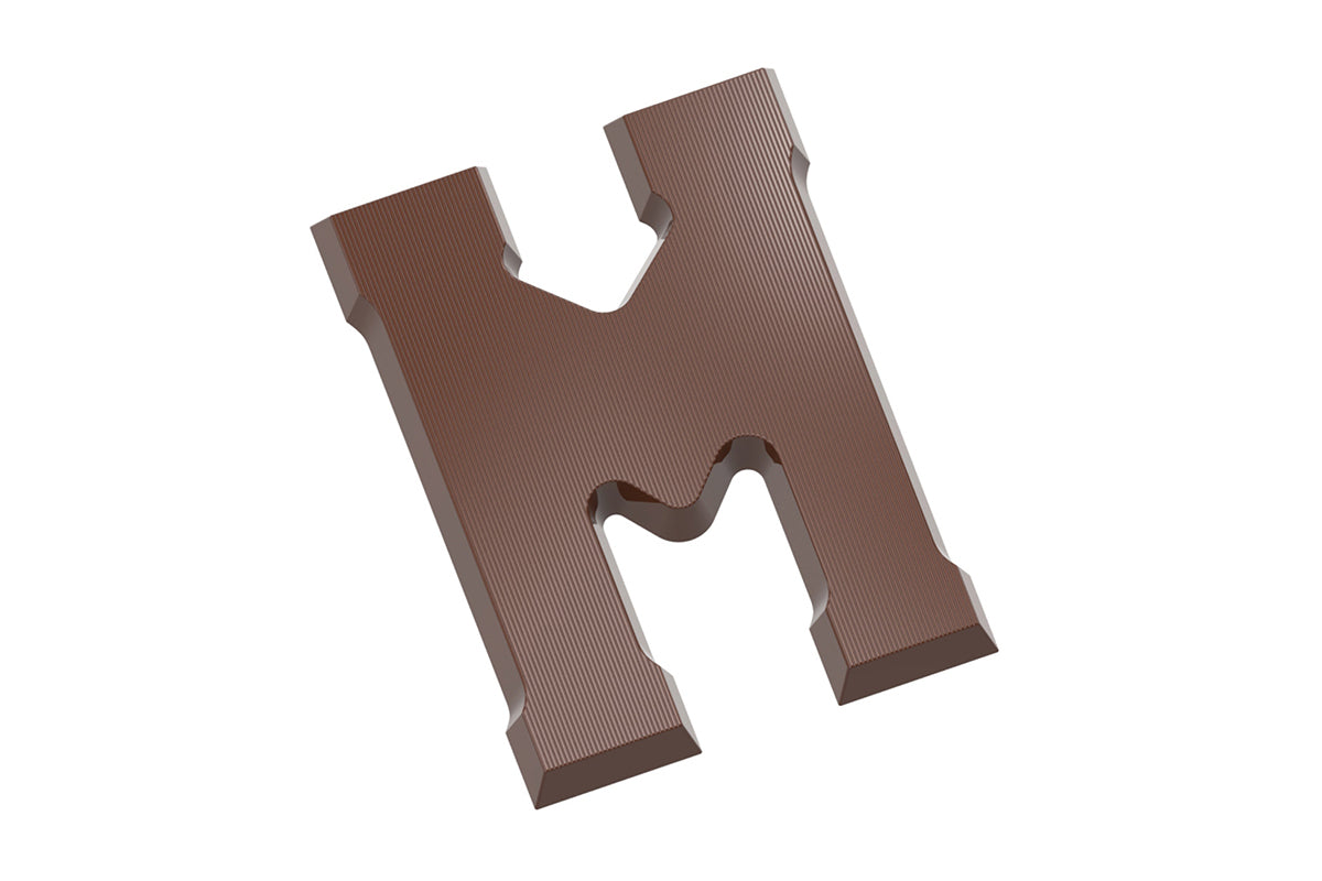 CW2412 - Chocolate World - Chocolate Letter M 135 g Polycarbonate Mould