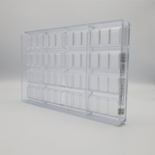 CW2440 - Chocolate World - Bar 6 Cubes Polycarbonate Mould