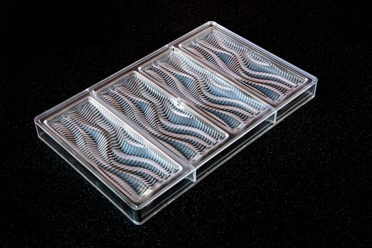 CW2459 - Chocolate World - Wind Waves Tablet Polycarbonate Mould