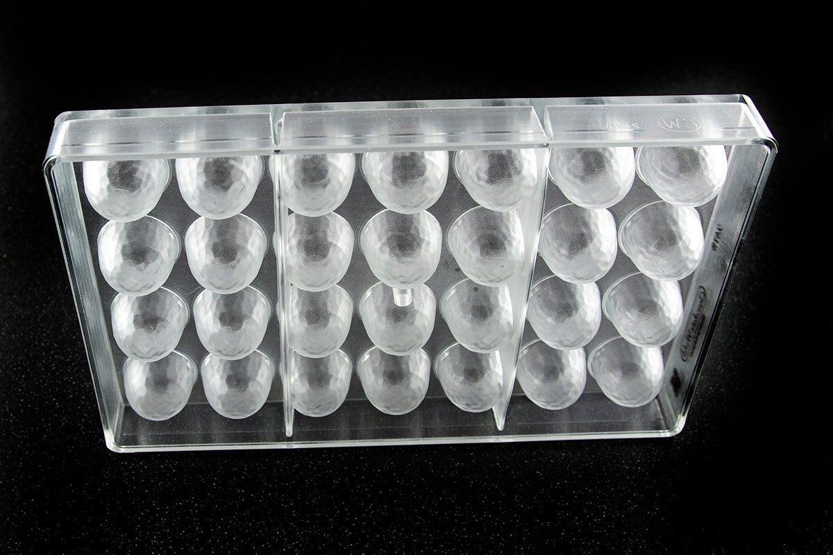 CW2478 - Chocolate World - Chocolate Cone Facet Polycarbonate Mould