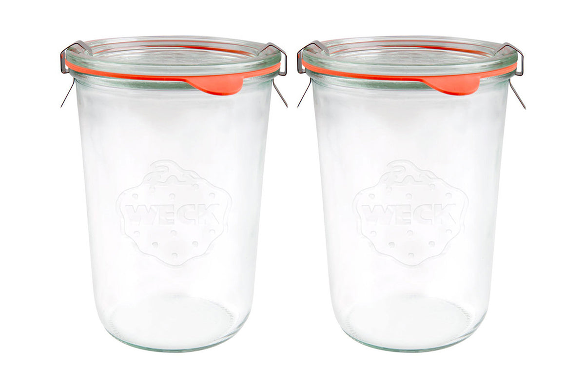 2x WECK® 743 - 850ml Mold Glass Jar