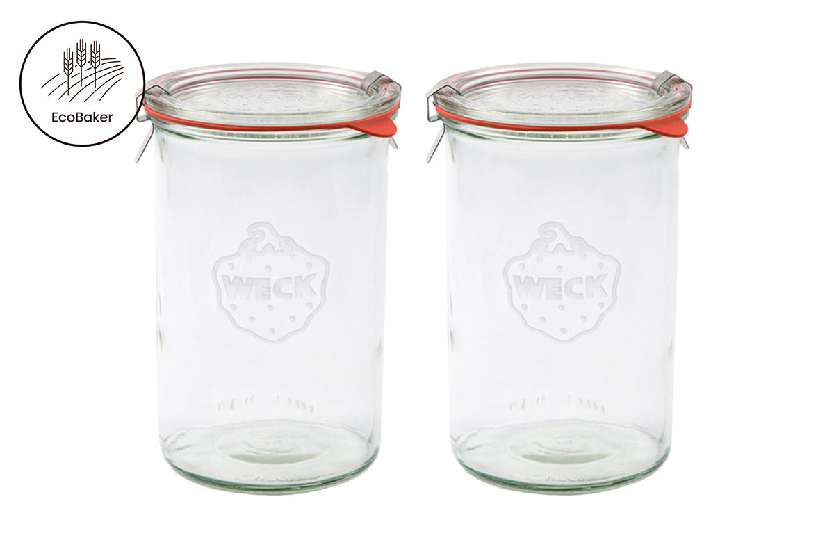 2x WECK® 782 - 1000ml Mold Glass Jar