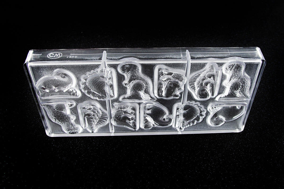 CW1346 - Chocolate World - 10g Dinosaur (5 Figures) Polycarbonate Mould