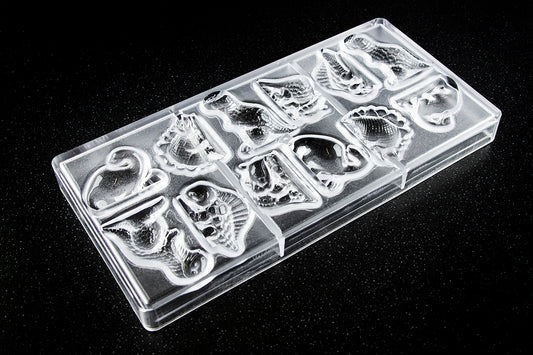 CW1346 - Chocolate World - 10g Dinosaur (5 Figures) Polycarbonate Mould