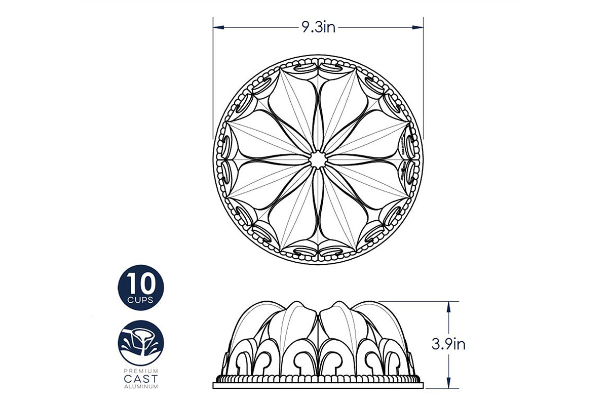 Nordic Ware - 53248 - Fleur De Lis Bundt ® Pan