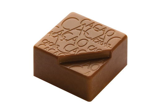 CF0204 - Chocolat Form - Square Texture Cocoa Polycarbonate Mould