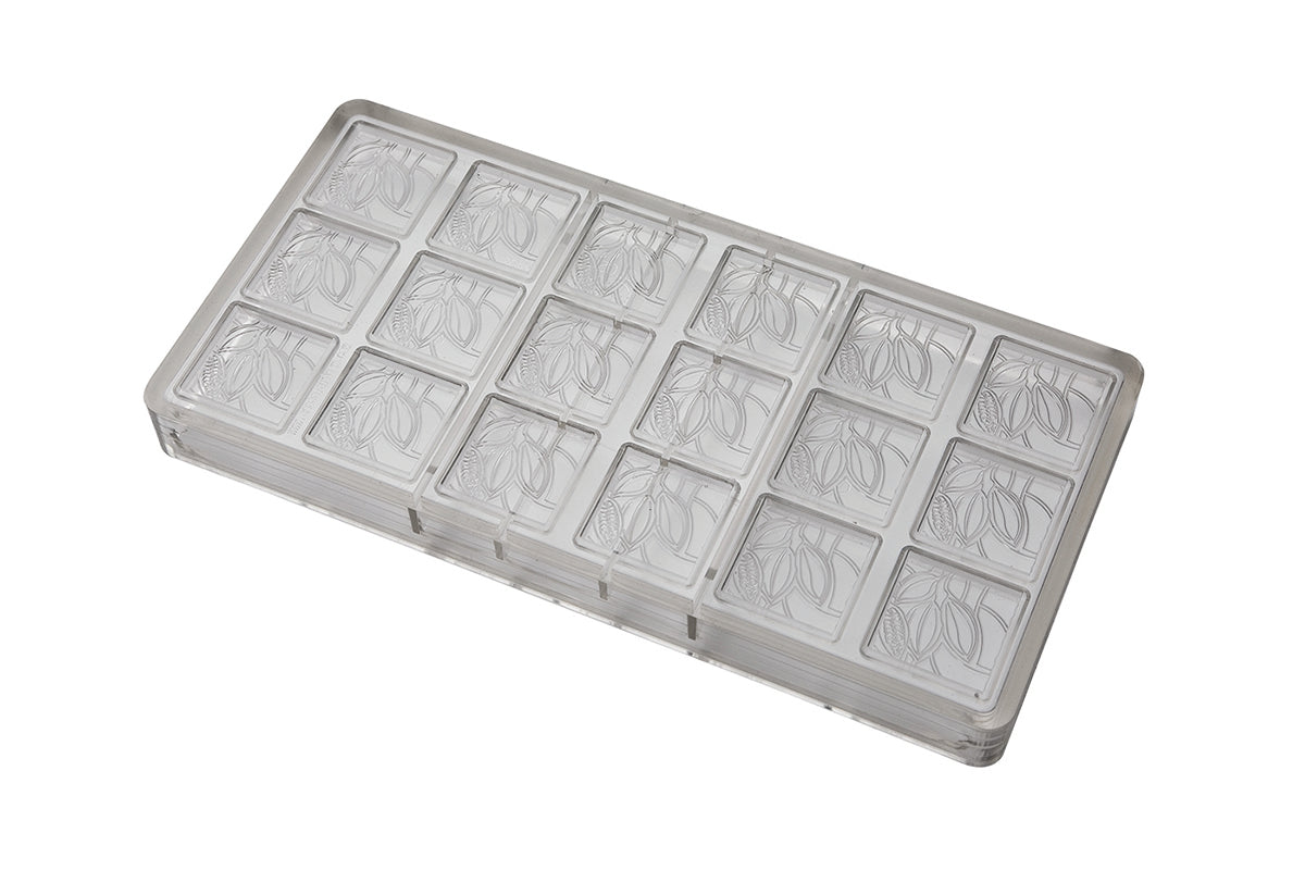 CF0207 - Chocolat Form - Napolitain Cocoa Bean Polycarbonate Mould