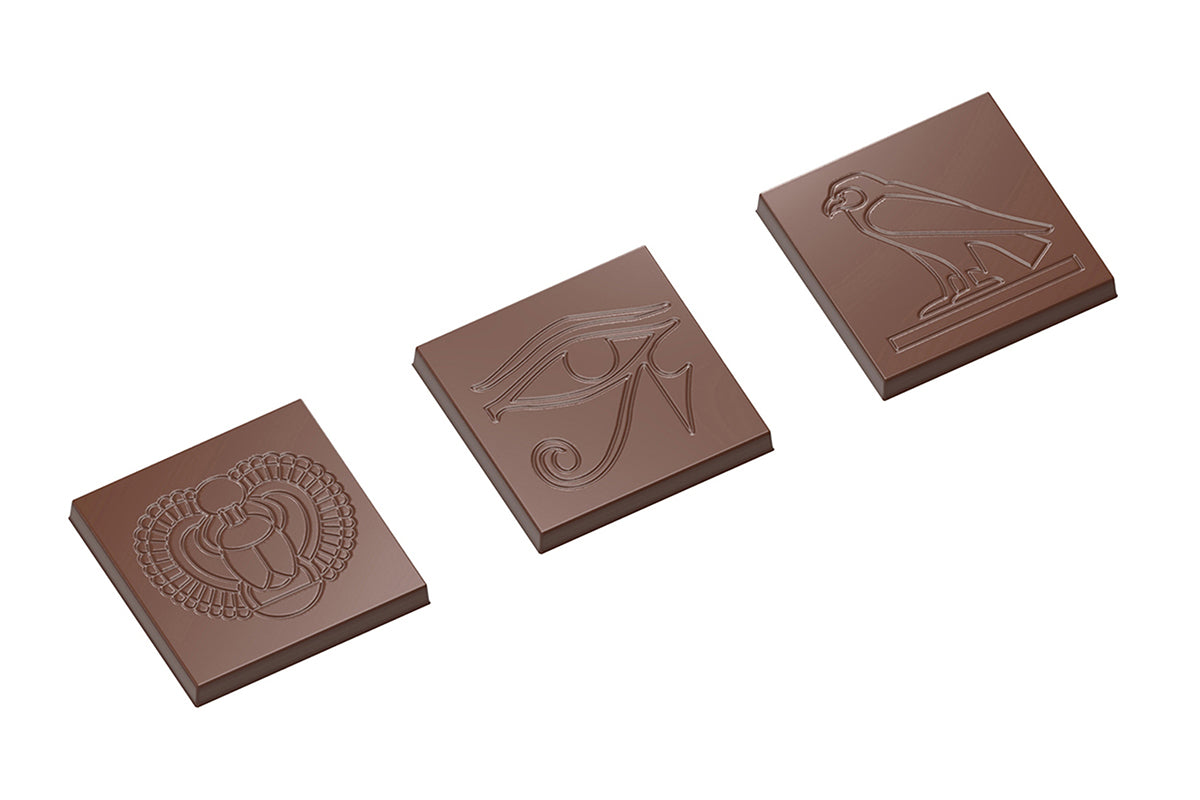 CF0211 - Chocolat Form - Different Hieroglyphs Polycarbonate Mould