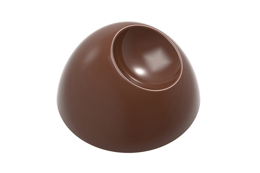 CF0220 - Chocolat Form - Hemisphere With Notch Polycarbonate Mould