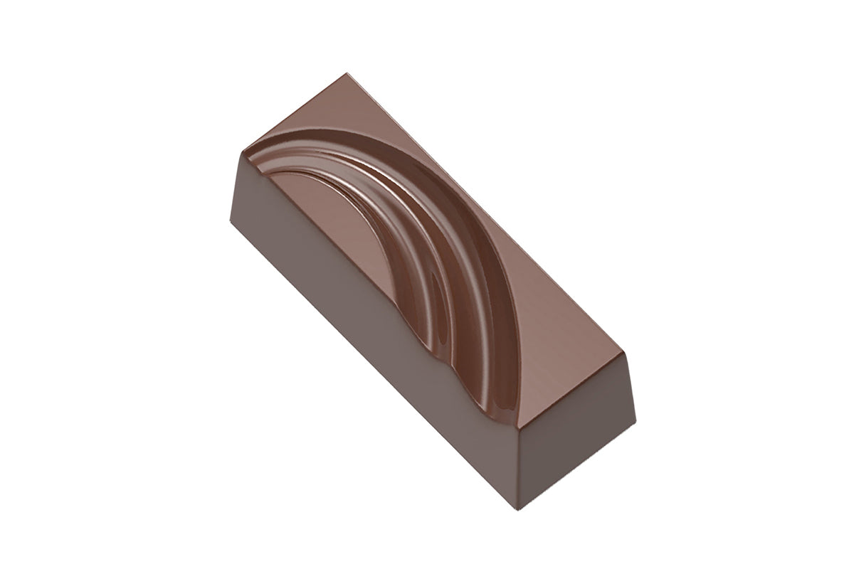 CF0223 - Chocolat Form - Wave Rectangle Polycarbonate Mould