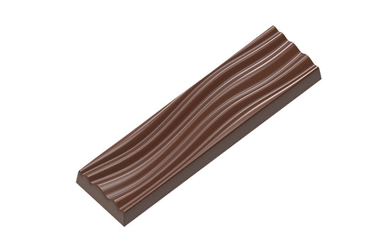 CF0224 - Chocolat Form - Bar Rippled Sea Polycarbonate Mould