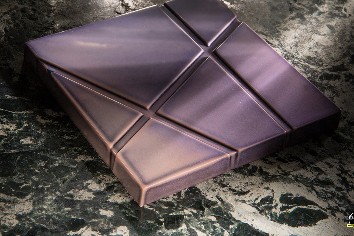 CF0239 - Chocolat Form - Tablet With Stripes Polycarbonate Mould