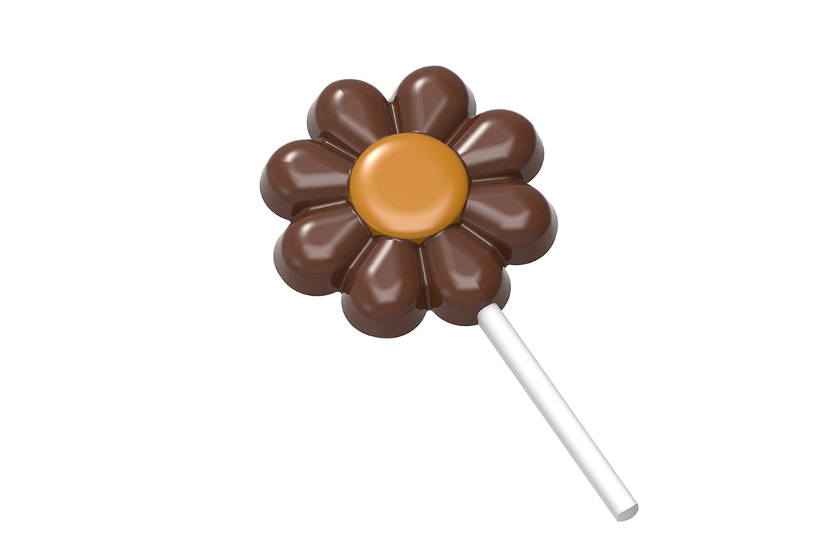 CF0241 - Chocolat Form - Lollipop Flower Polycarbonate Mould