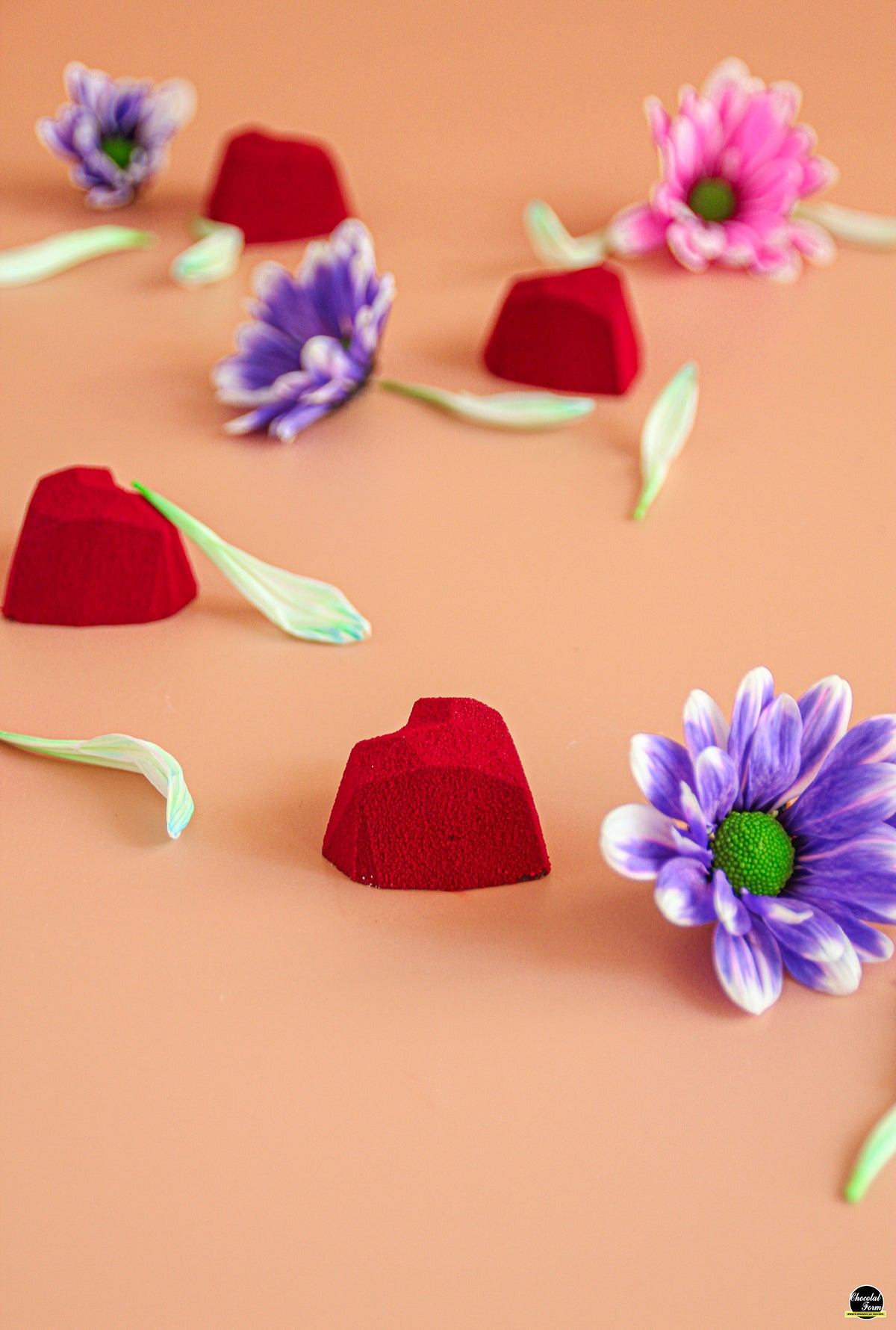 CF0245 - Chocolat Form - Origami Faceted Heart Polycarbonate Mould