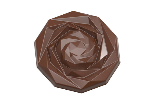 CF0246 - Chocolat Form - Chocolate Caraque Rose Polycarbonate Mould