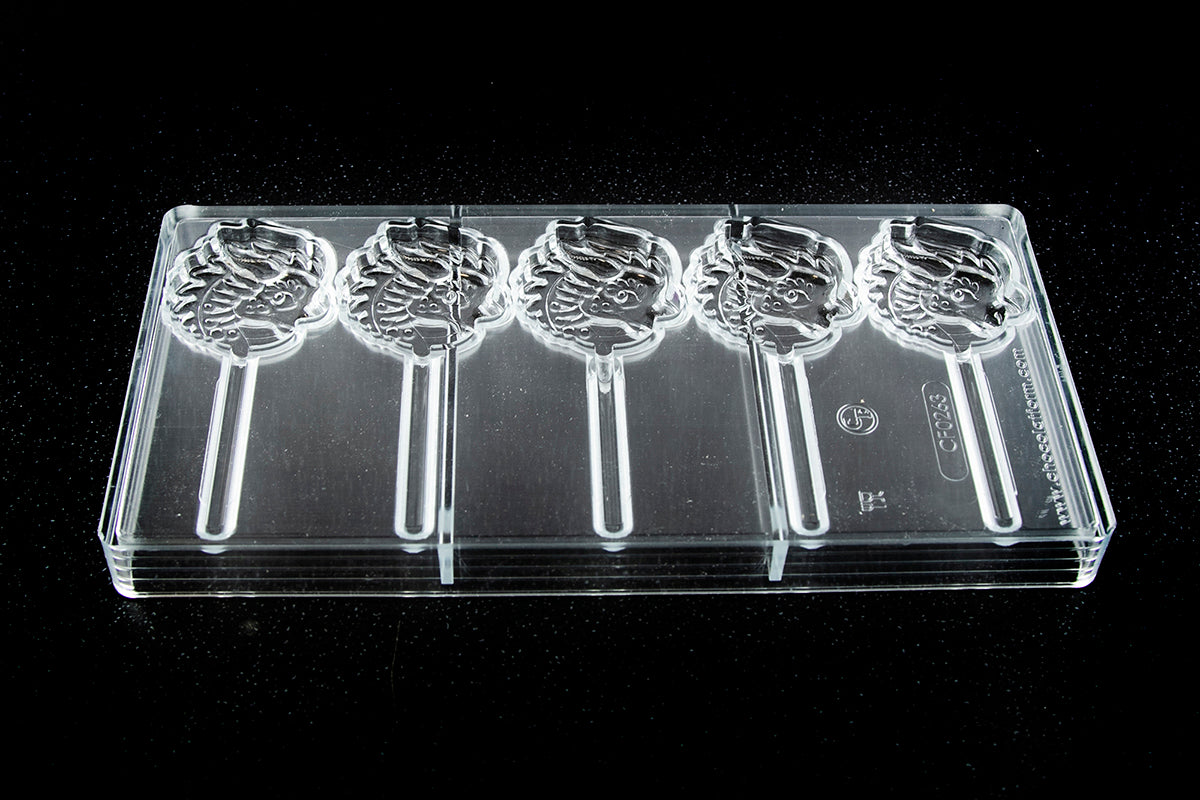 CF0263 - Chocolat Form - Lollipop Dragon Polycarbonate Mould
