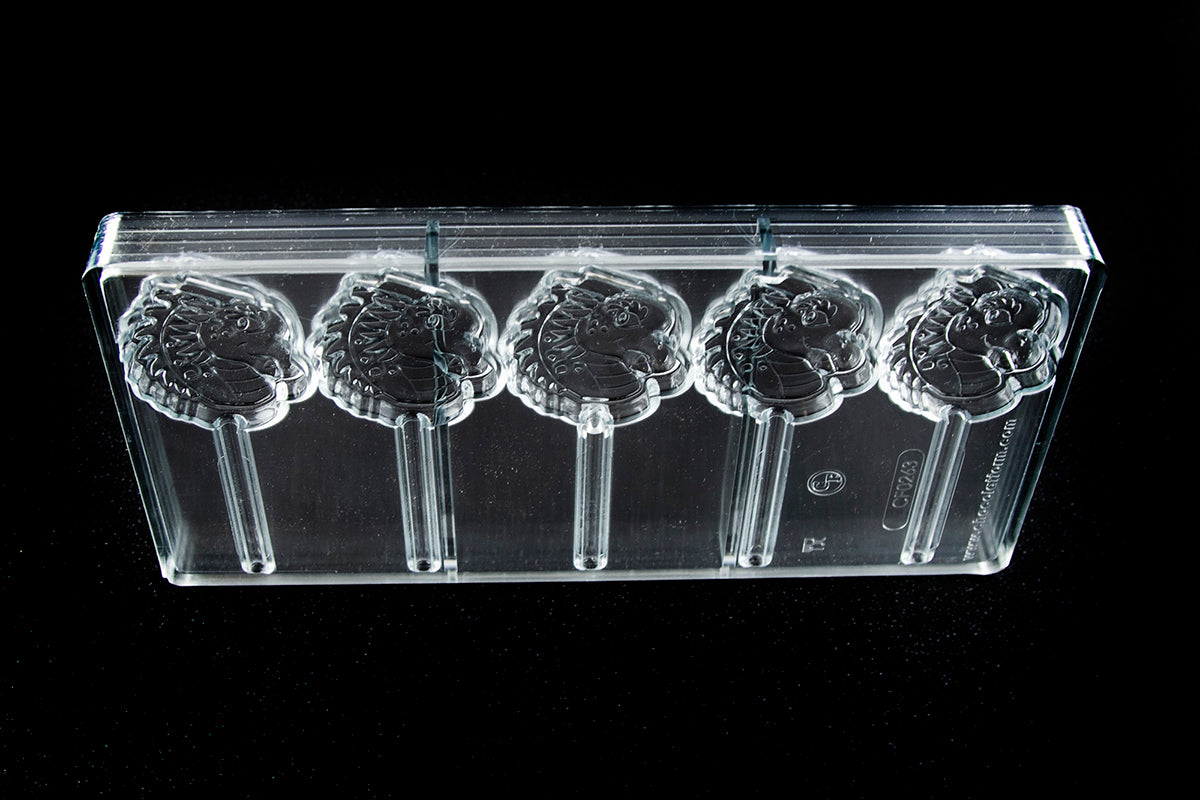 CF0263 - Chocolat Form - Lollipop Dragon Polycarbonate Mould