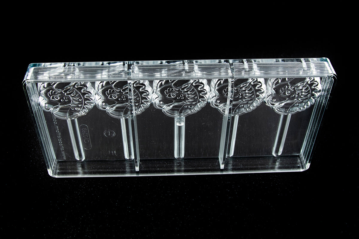 CF0263 - Chocolat Form - Lollipop Dragon Polycarbonate Mould