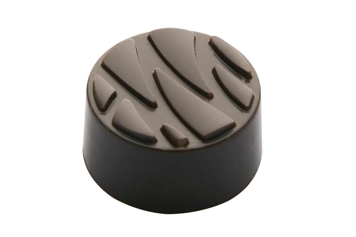 CF0304 - Chocolat Form - Praline Round Reliefs Polycarbonate Mould