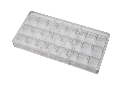 CF0401 - Chocolat Form - Rectangle Cocoa Logo Polycarbonate Mould