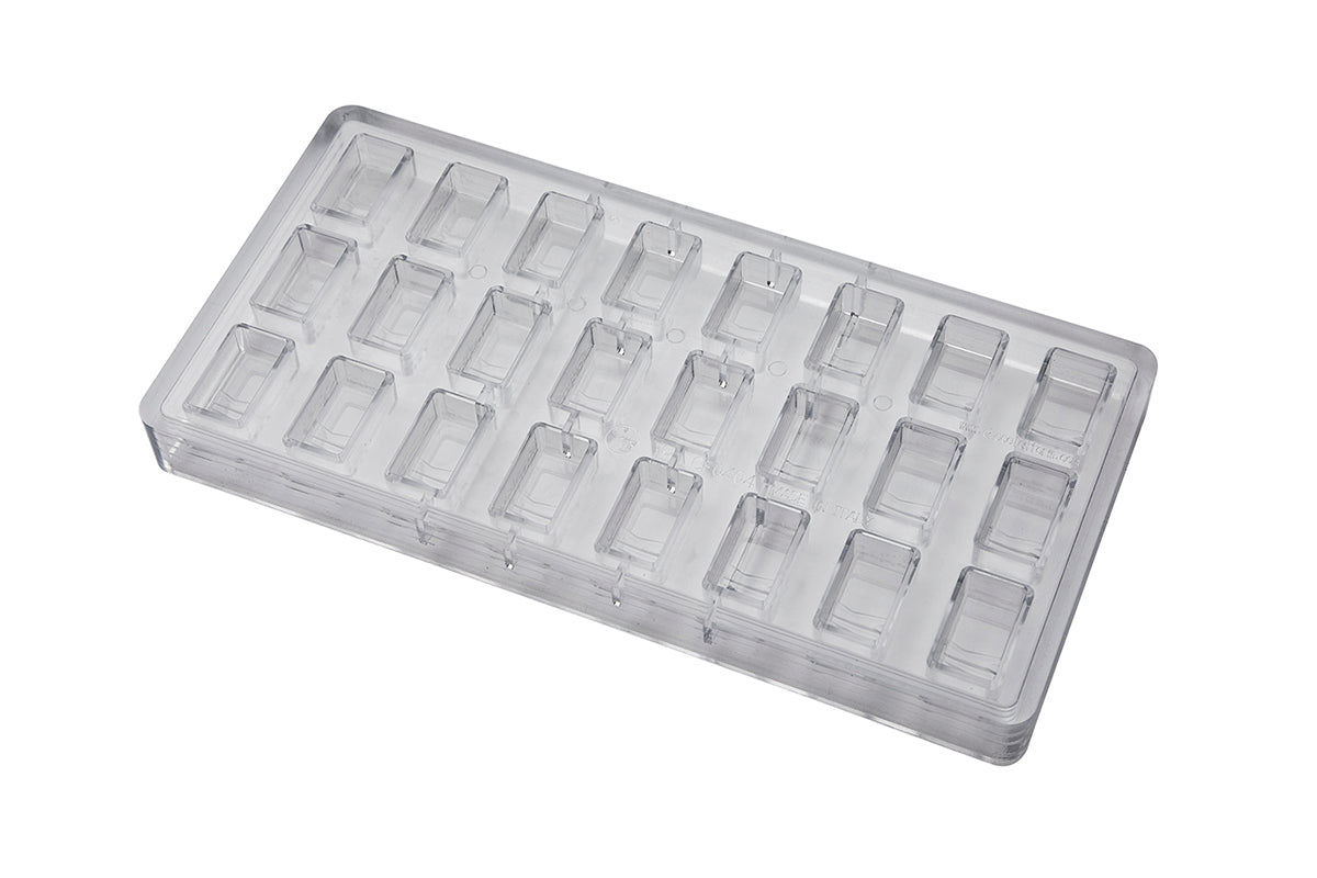 CF0404 - Chocolat Form - Praline Rectangle Polycarbonate Mould