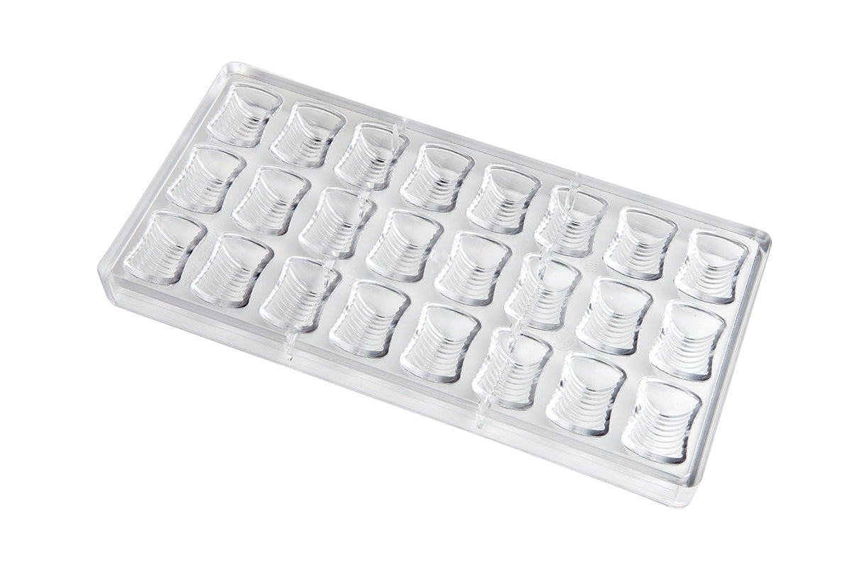 CF0411 - Chocolat Form - Striped Gianduiotto Polycarbonate Mould