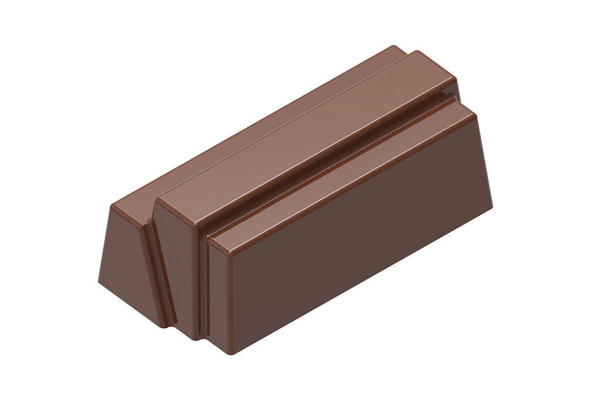 CF0418 - Chocolat Form - Praline Block Texture Polycarbonate Mould