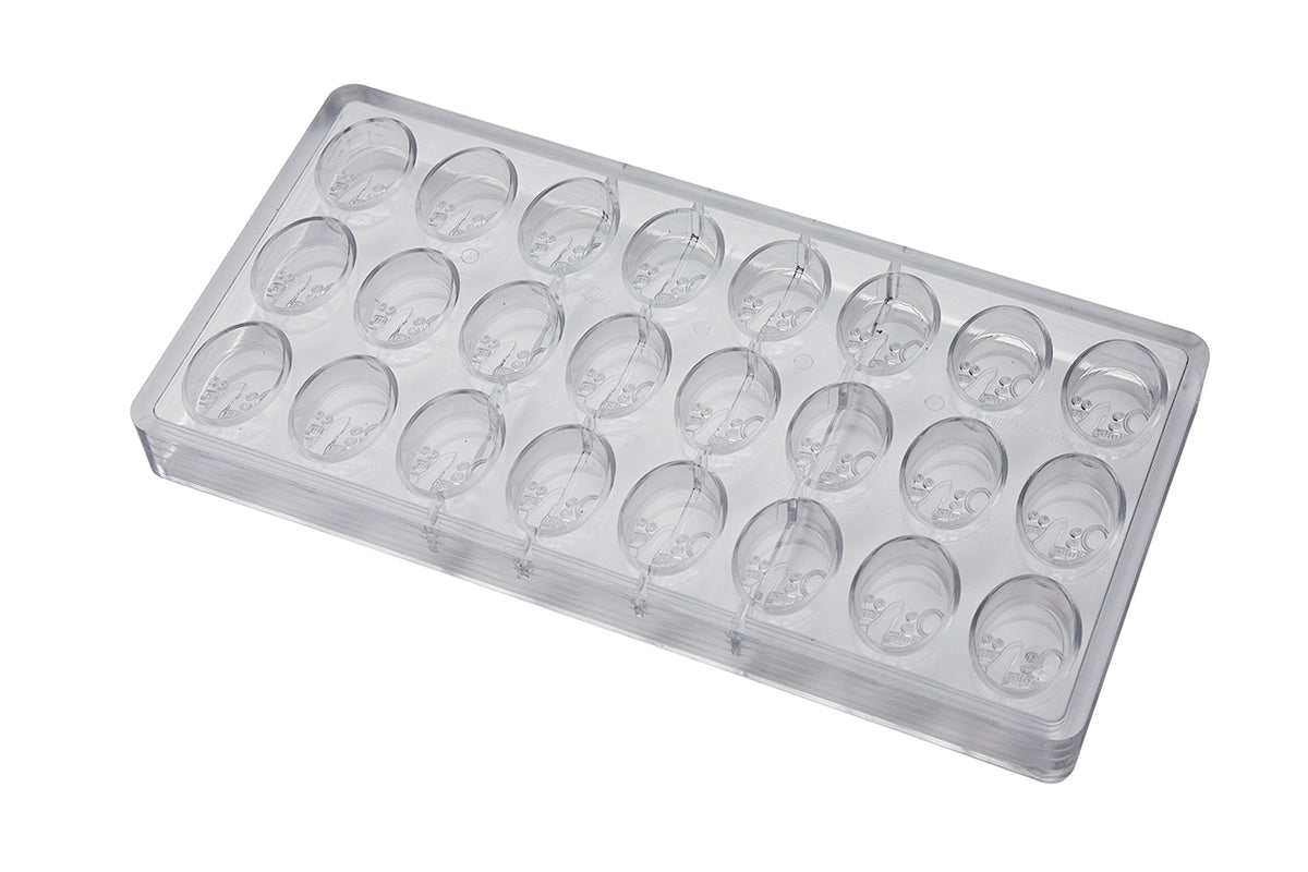 CF0501 - Chocolat Form - Chocolate Oval Maya Polycarbonate Mould