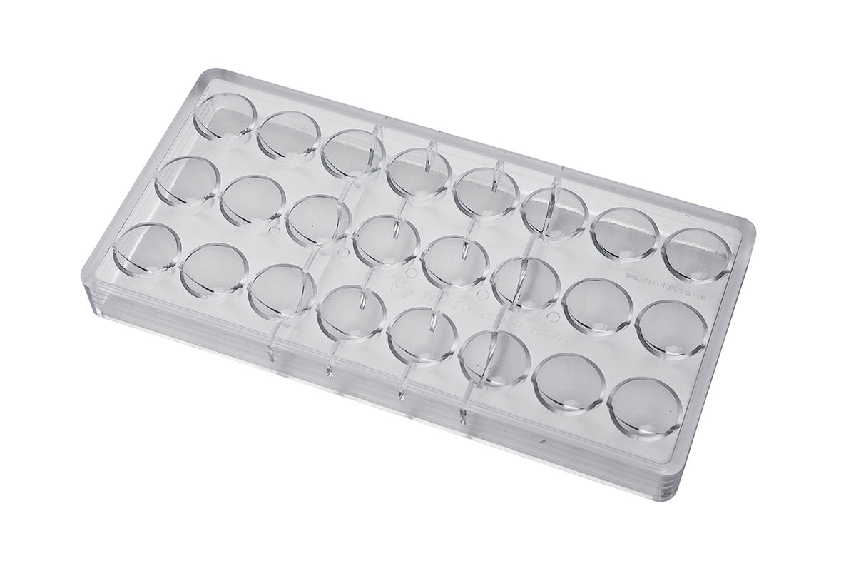 CF0602 - Chocolat Form - Pomponet Half Sphere Polycarbonate Mould