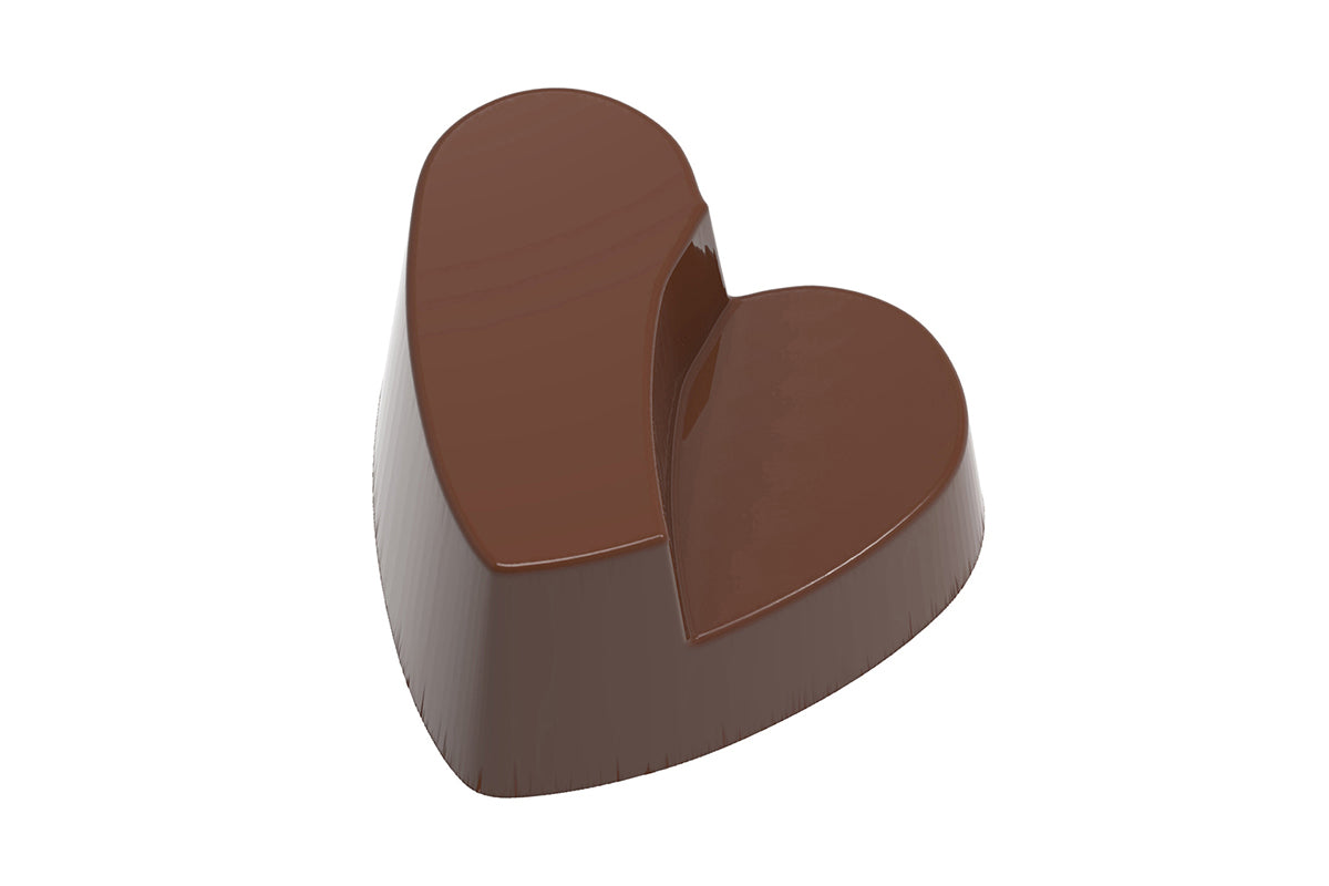CF0606 - Chocolat Form - Interlocking Heart Polycarbonate Mould