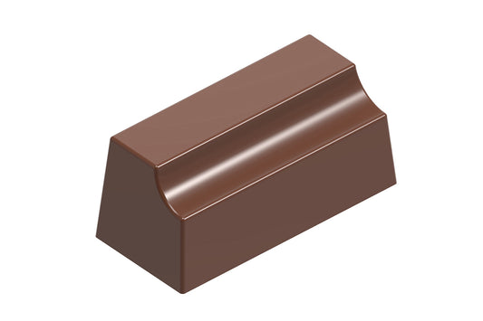 CF0611 - Chocolat Form - Rectangle Side Indentation Polycarbonate Mould