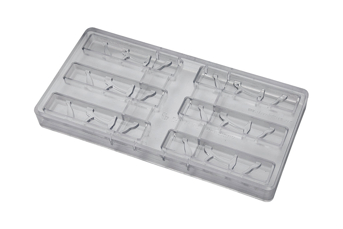 CF0901 - Chocolat Form - Snack 30 g Snack Cracked Polycarbonate Mould