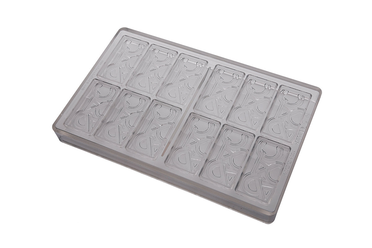 CF0905 - Chocolat Form - Snack 'Cocoa'  Polycarbonate Mould