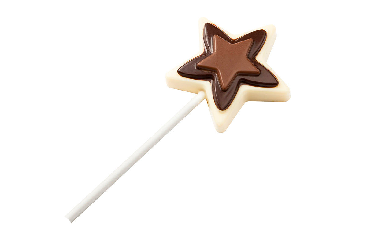 CF1105 - Chocolat Form - Chocolate Lollipop Star Polycarbonate Mould