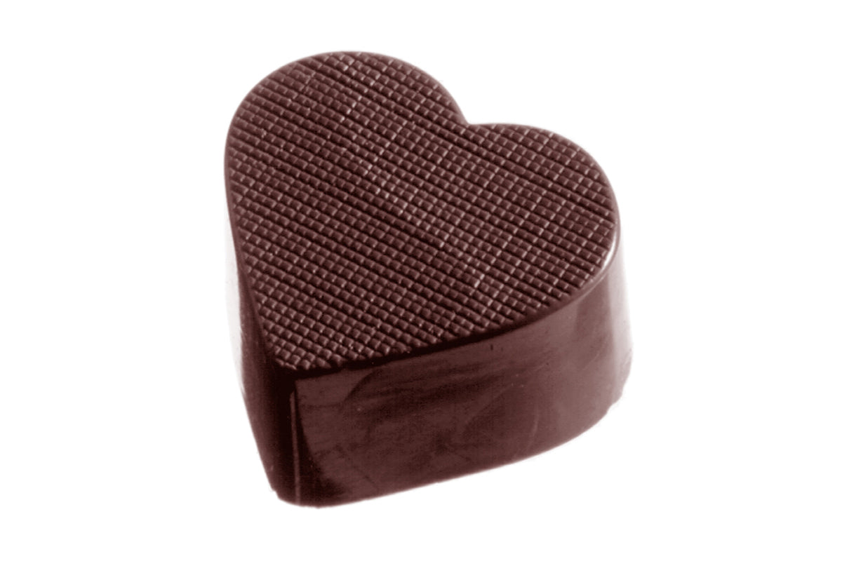 CW1018 - Chocolate World - Heart Checkered Polycarbonate Mould