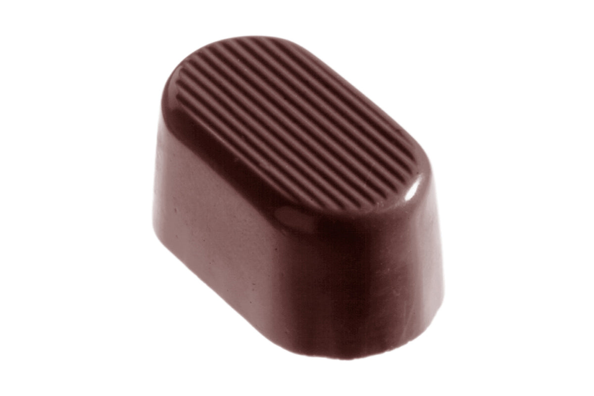 CW1031 - Chocolate World - Chocolate Oval Shaded Polycarbonate Mould