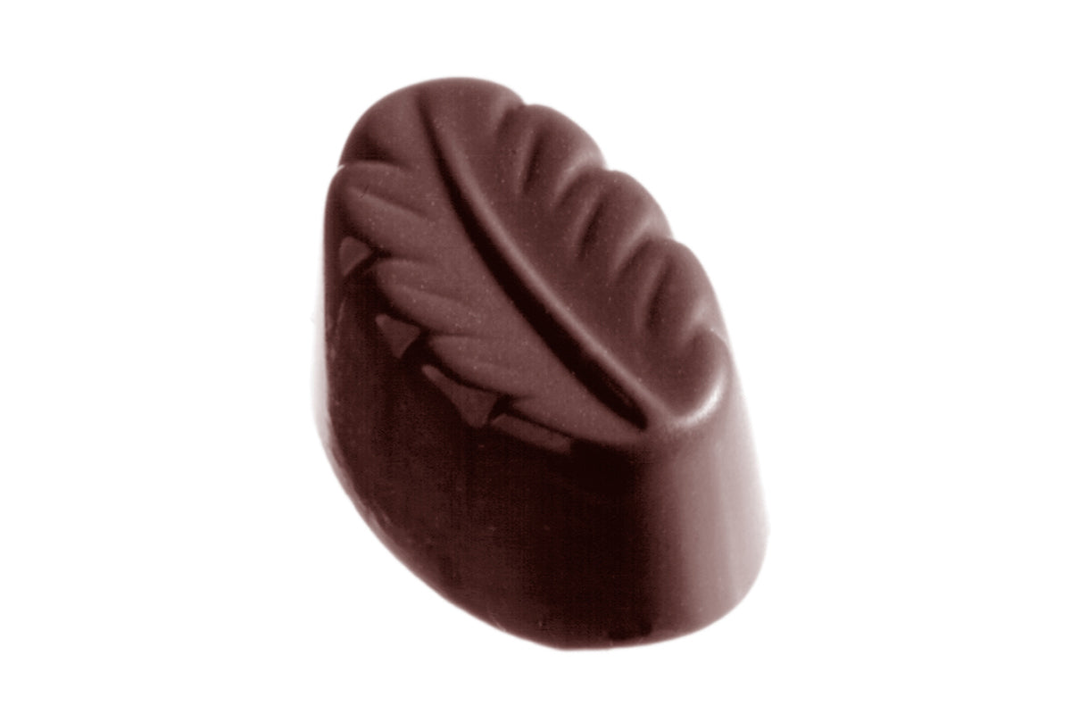CW1032 - Chocolate World - Chocolate Small Leaf Long Polycarbonate Mould