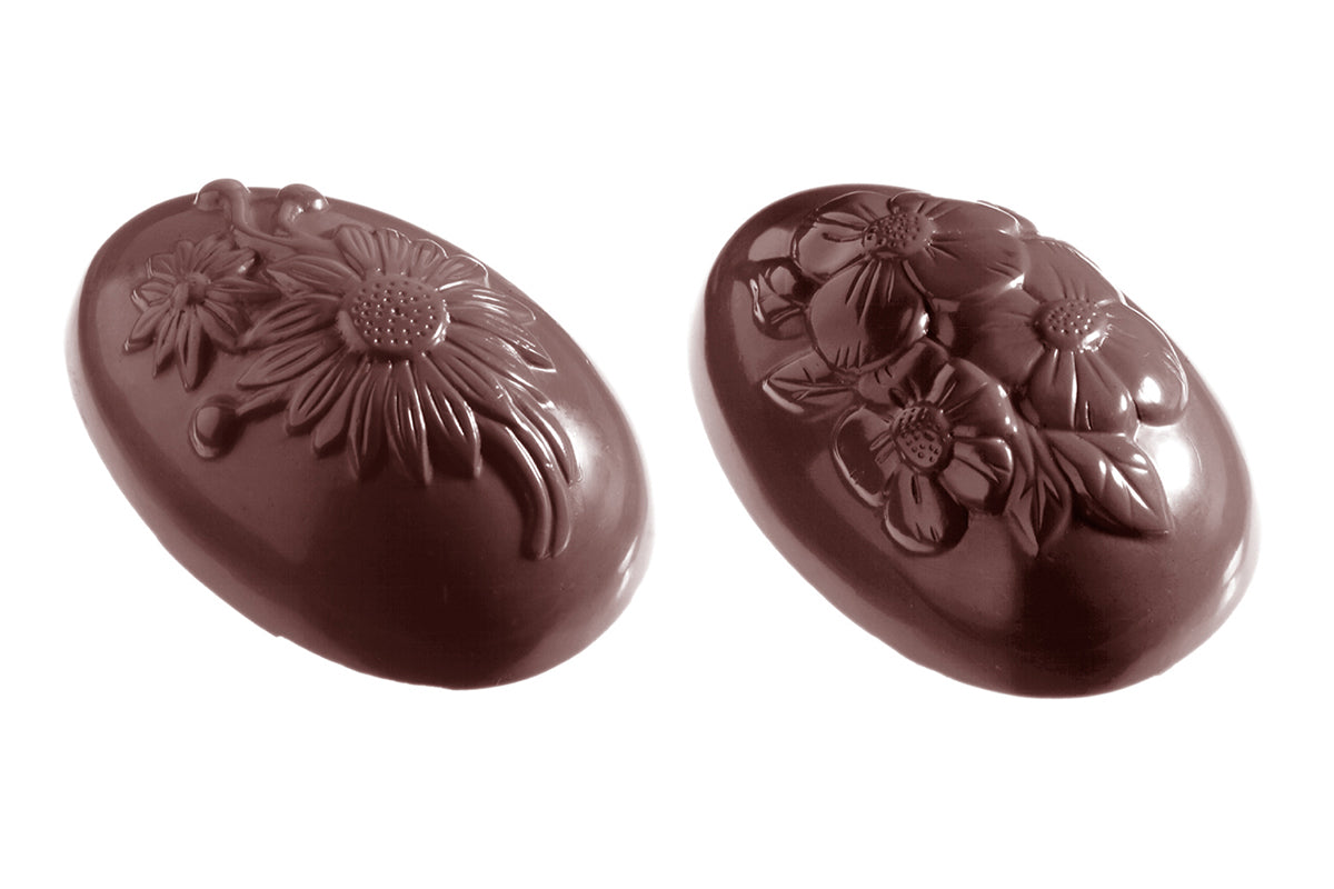 CW1043 - Chocolate World - Egg Flowers 94 mm Polycarbonate Mould