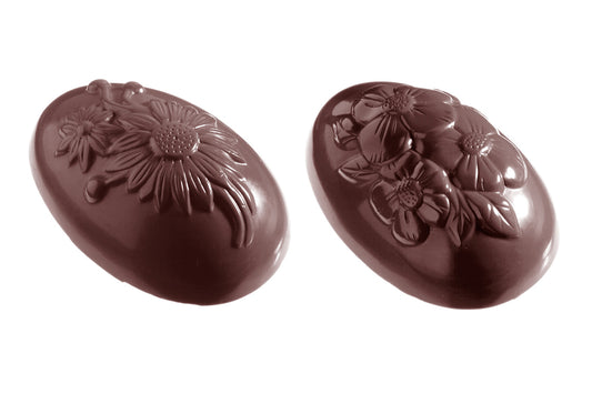 CW1043 - Chocolate World - Egg Flowers 94 mm Polycarbonate Mould