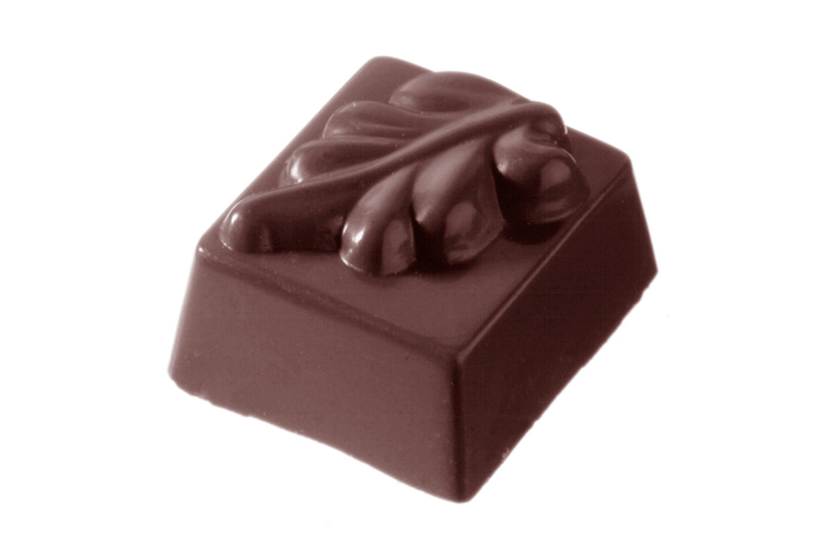 CW1044 - Chocolate World - Rectangular Leaf Polycarbonate Mould