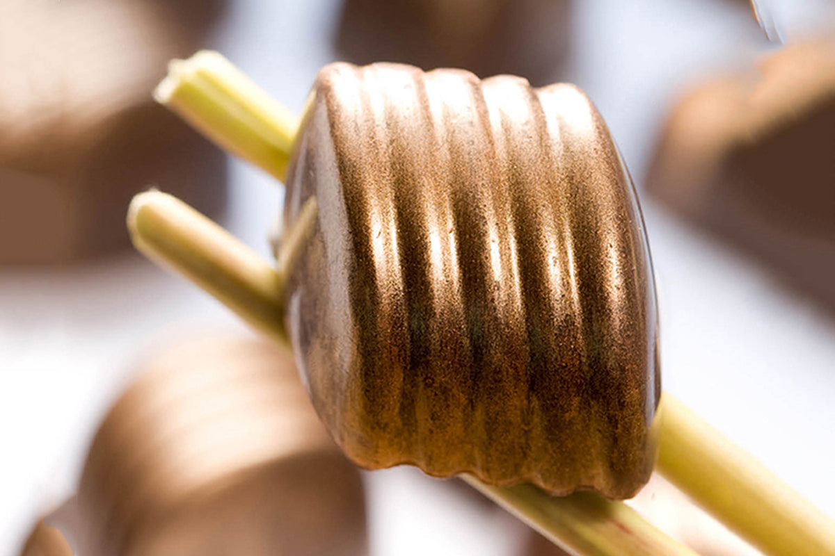 CW1045 - Chocolate World - Chocolate Arc Ribbed Polycarbonate Mould