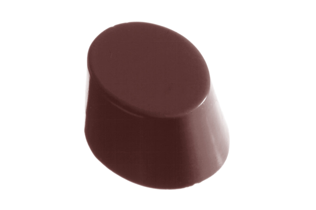 CW1074 - Chocolate World - Chocolate Oval Smooth Polycarbonate Mould