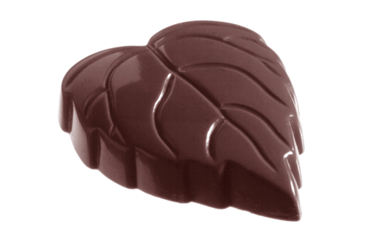 CW1104 - Chocolate World - Chocolate Leafheart Polycarbonate Mould
