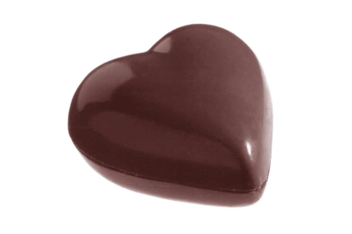 CW1106 - Chocolate World - Chocolate Heart 2 x 7.5 g Polycarbonate Mould