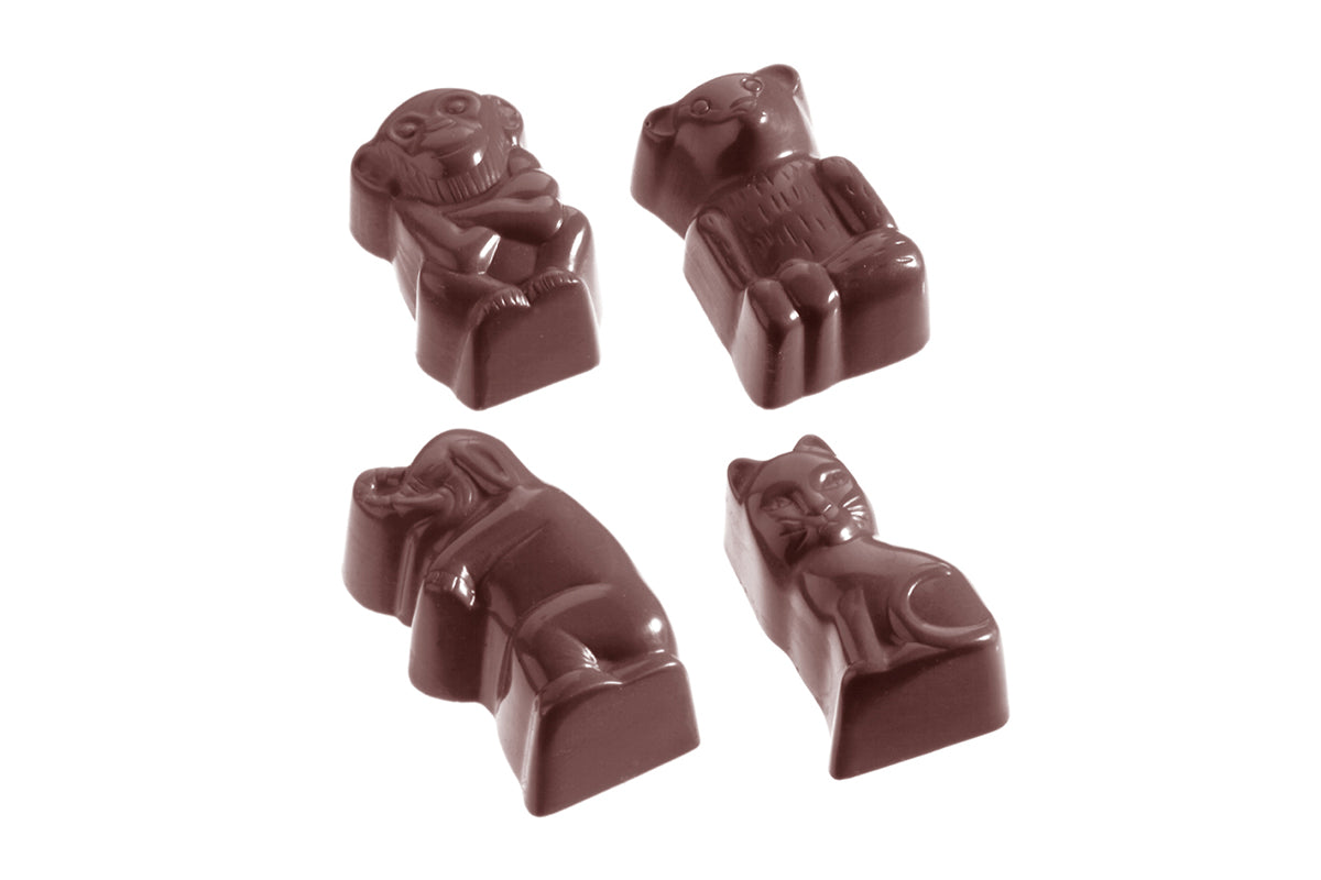 CW1109 - Chocolate World - Animals 7 Figures Polycarbonate Mould