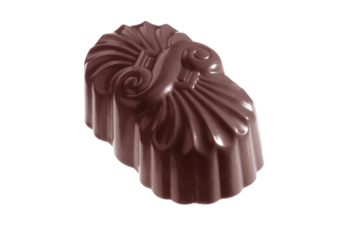 CW1116 - Chocolate World - Chocolate Hand Fan S Polycarbonate Mould