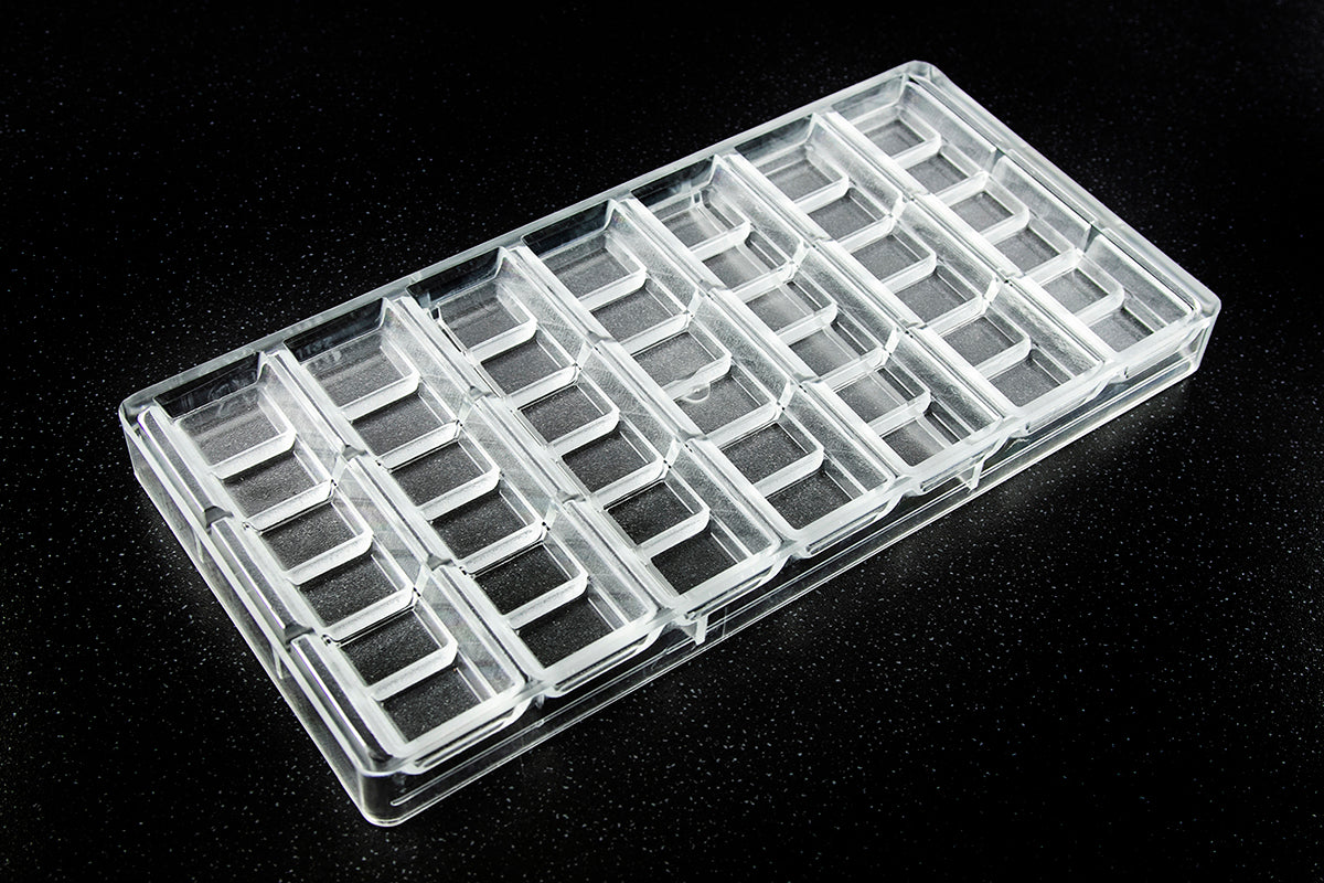 CW1132 - Chocolate World - Chocolate Bar 50 g Polycarbonate Mould