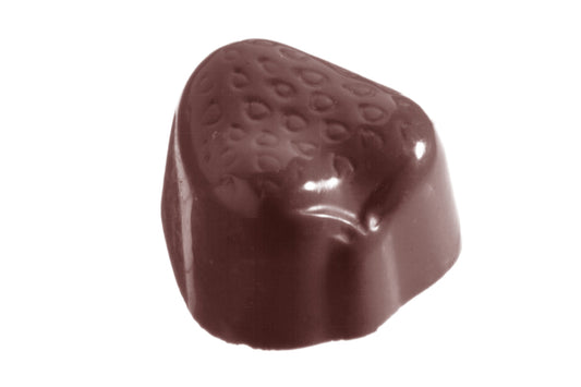 CW1133 - Chocolate World - Chocolate Strawberry Polycarbonate Mould