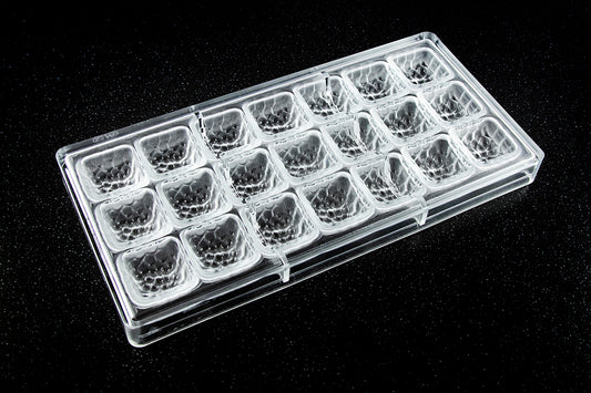 CW1141 - Chocolate World - Square Fantasy Polycarbonate Mould